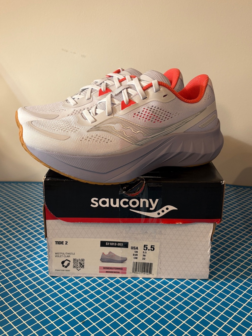 Saucony Tide 2 Wistful Thistle Women’s Running Shoes Size 5.5